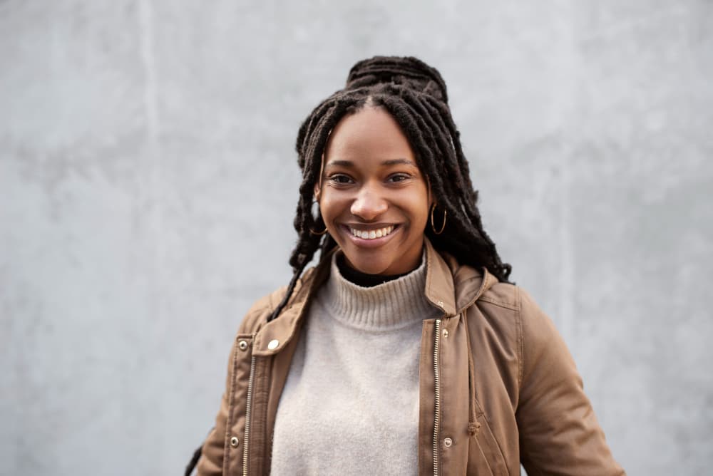 lady smiling